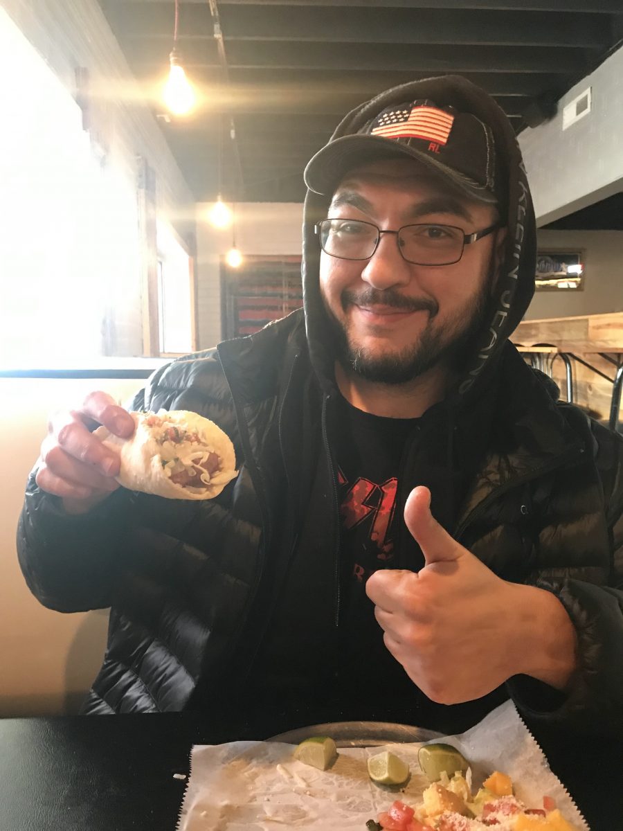 Chilla gives 419 Taco's a thumb's up.