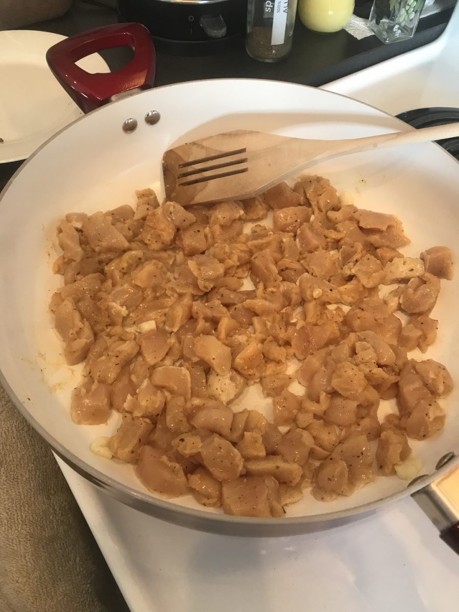 Chicken Cooking in Pan