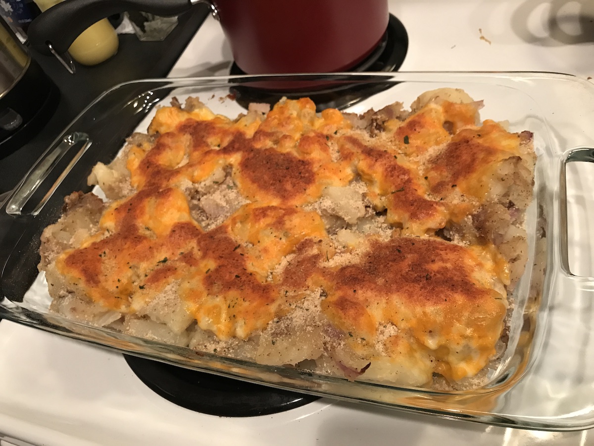 Mash and Bake Potatoes